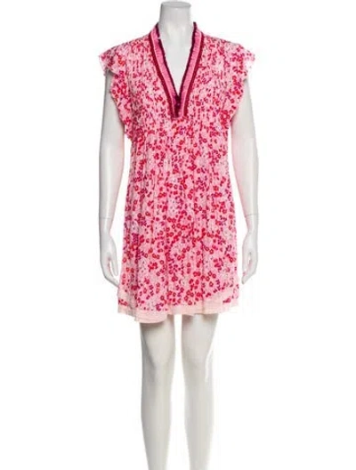 Pre-owned Poupette St Barth Printed Knee-length Dress In Multi