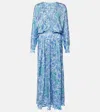 Poupette St Barth Printed Midi Dress In Multicoloured