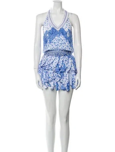 Pre-owned Poupette St Barth Printed Mini Dress In Multi