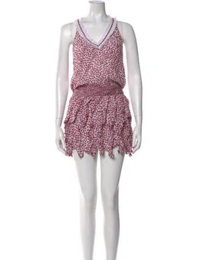 Pre-owned Poupette St Barth Printed Mini Dress In Multi
