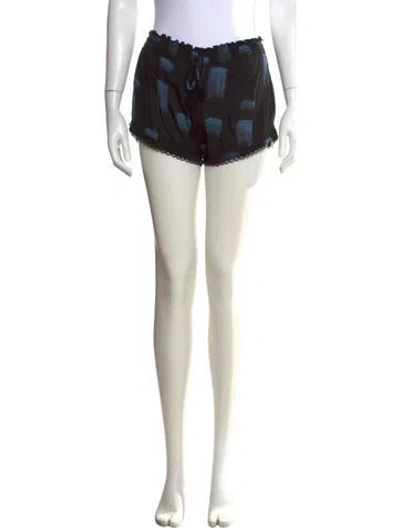 Pre-owned Poupette St Barth Printed Mini Shorts In Neutral