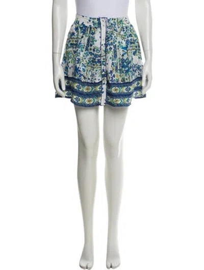 Pre-owned Poupette St Barth Printed Mini Skirt