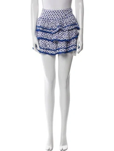 Pre-owned Poupette St Barth Printed Mini Skirt In Multi