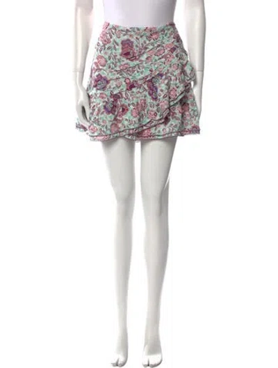 Pre-owned Poupette St Barth Printed Mini Skirt In Pink