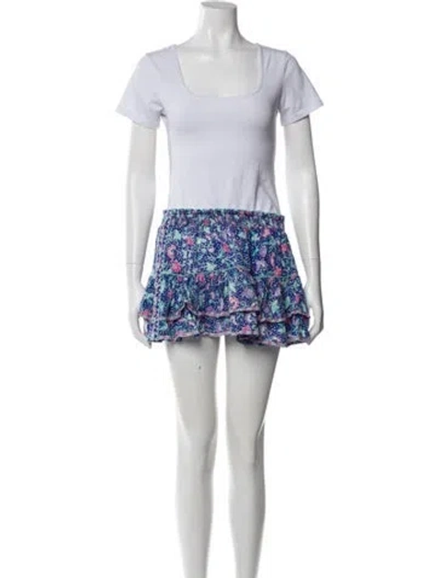 Pre-owned Poupette St Barth Printed Skirt Set In Blue