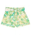Poupette St Barth Rachel Floral Shorts In Green