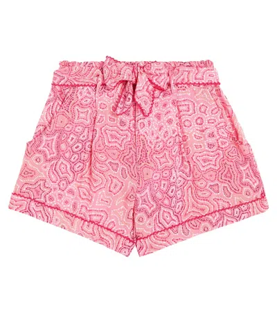 Poupette St Barth Kids' Rachel Shorts In Pink