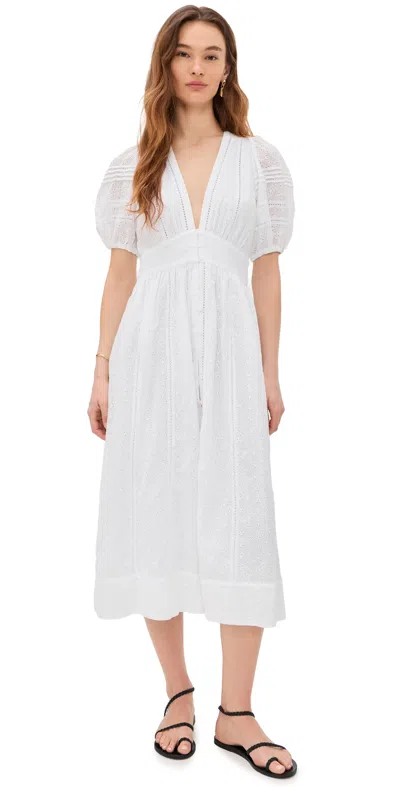 Poupette St Barth Reine Midi Dress White