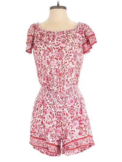 Pre-owned Poupette St Barth Romper In Red