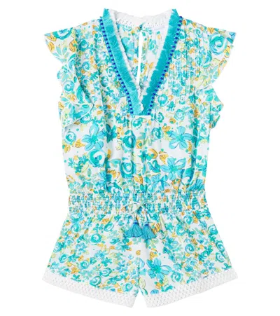Poupette St Barth Kids' Sasha Floral Romper