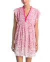 Poupette St Barth Sasha Mini Dress In Pink Lazuli