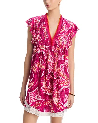 Poupette St Barth Sasha Minidress In Red