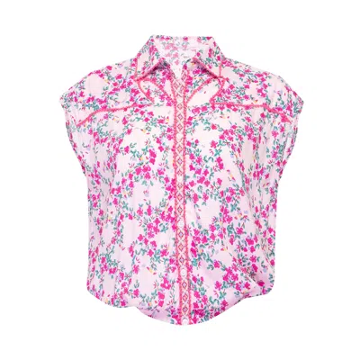 Poupette St Barth Shirt Margo Pink Kookoo Bird