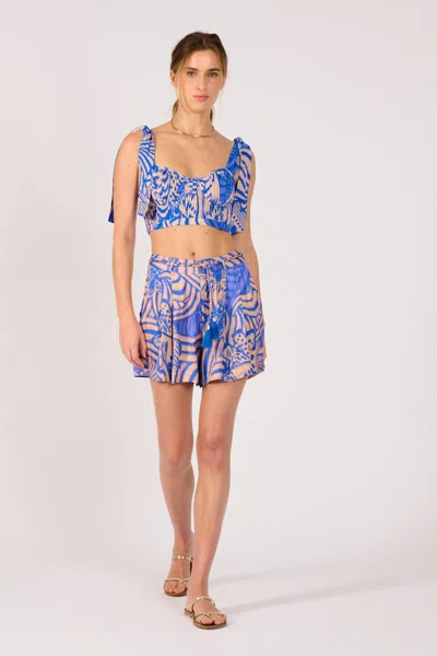 Poupette St Barth Short Chantal In Blue
