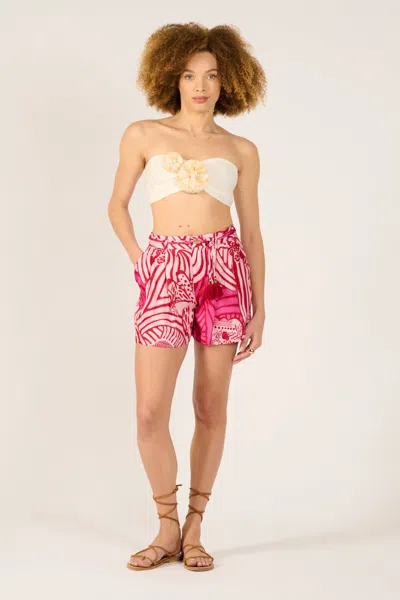 Poupette St Barth Short Chantal In Pink
