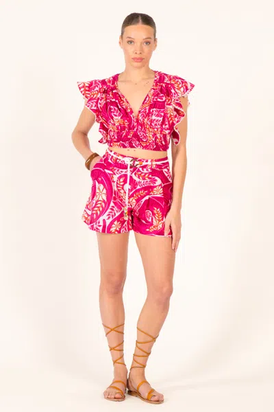 Poupette St Barth Short Chantal In Pink