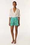 Poupette St Barth Short Chantal In Green