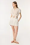 Poupette St Barth Short Chantal In Natural White