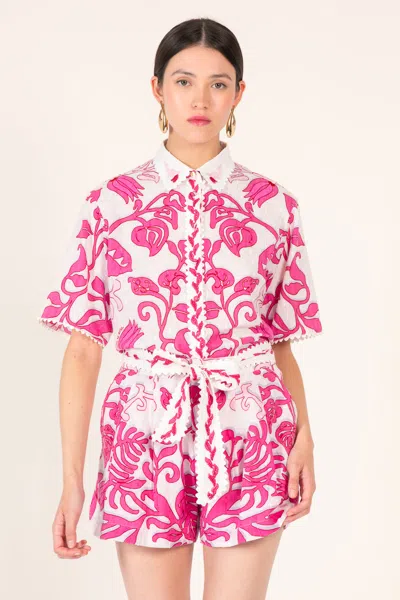 Poupette St Barth Short Chantal In Pink