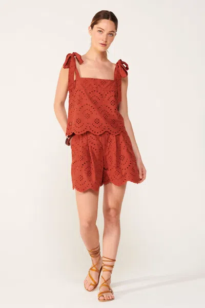 Poupette St Barth Short Chantal In Red