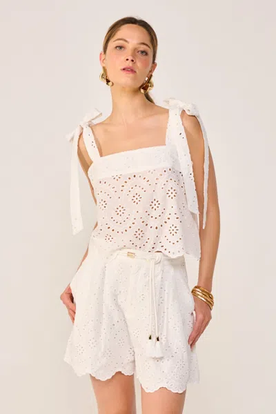 Poupette St Barth Short Chantal In White