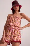 Poupette St Barth Short Jumpsuit Ambra In Multi
