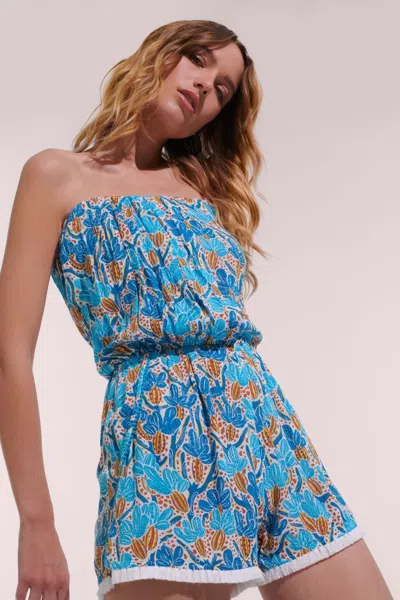 Poupette St Barth Short Jumpsuit Ambra