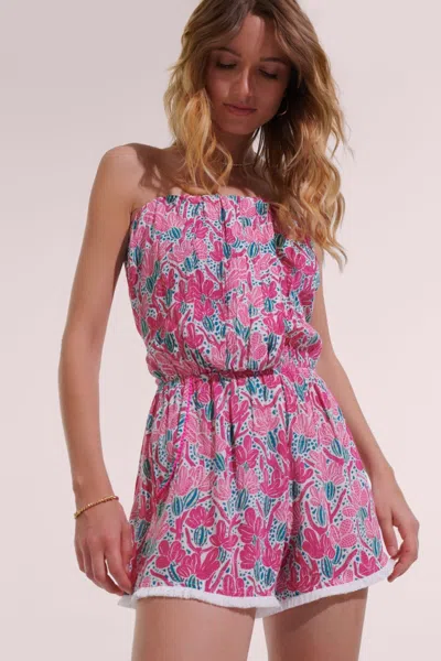 Poupette St Barth Short Jumpsuit Ambra