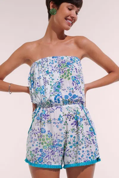 Poupette St Barth Short Jumpsuit Ambra
