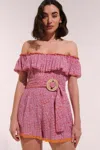 Poupette St Barth Short Jumpsuit Bella In Pink