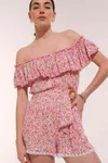 Poupette St Barth Short Jumpsuit Bella In Pink