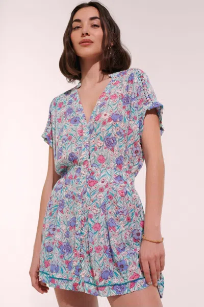 Poupette St Barth Short Jumpsuit Bora In Blue