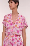 Poupette St Barth Short Jumpsuit Bora In Pink