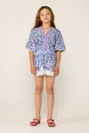 Poupette St Barth Short Jumpsuit Chantal For Girls In Multi