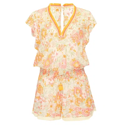 Poupette St Barth Short Jumpsuit Sasha Yellow Marigold