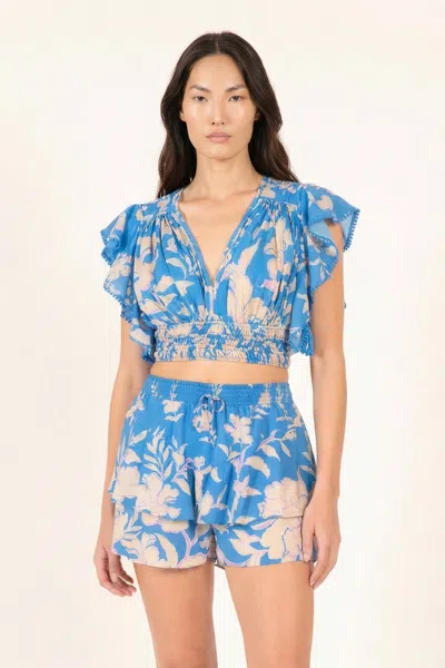 Poupette St Barth Short Thalia In Metallic