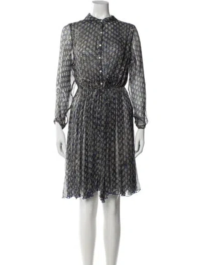 Pre-owned Poupette St Barth Silk Knee-length Dress In Multi