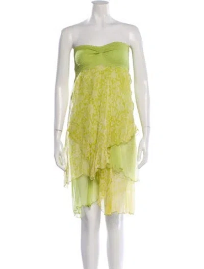 Pre-owned Poupette St Barth Silk Mini Dress In Multi