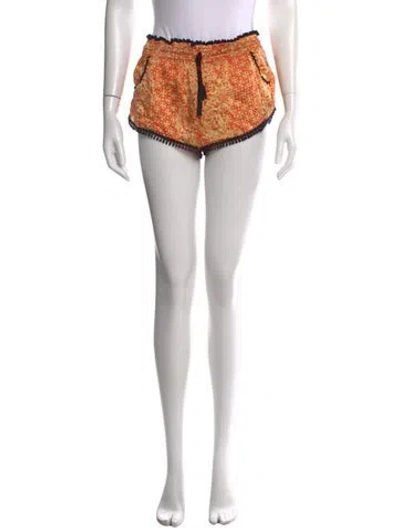 Pre-owned Poupette St Barth Silk Mini Shorts In Blue