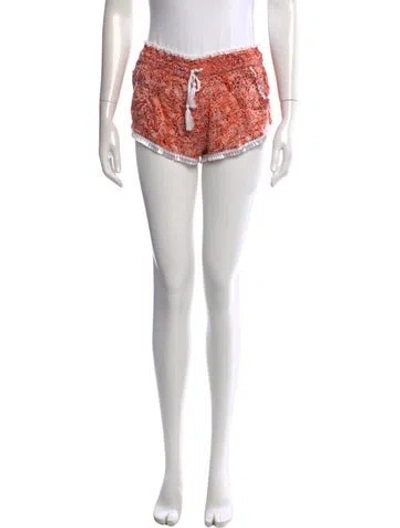 Pre-owned Poupette St Barth Silk Mini Shorts In Purple