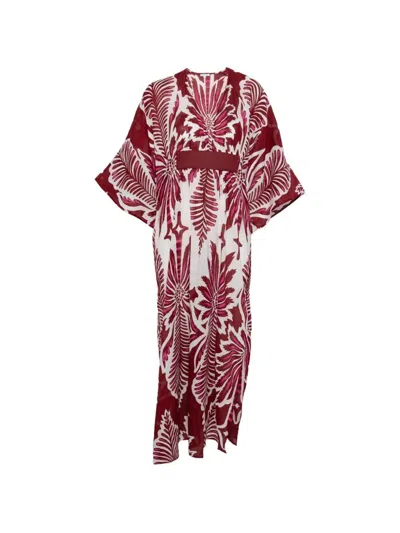 Poupette St Barth Poupette St. Barth `sol` Kaftan In Red
