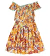 Poupette St Barth Soledad Floral Dress In Yellow Rugosa