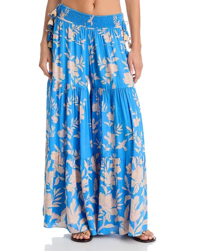 Poupette St Barth Soledad Pants Swim Cover-up In Blue