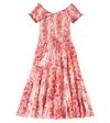 Poupette St Barth Soledad Shirred Dress In Pink