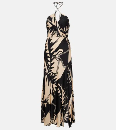 Poupette St Barth Stella Printed Maxi Dress In Multi