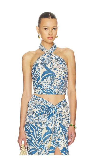 Poupette St Barth Suma Top In Blue