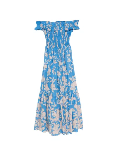 Poupette St Barth Suzanne Maxi Dress In Blue