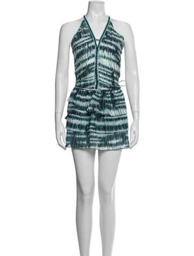 Pre-owned Poupette St Barth Tie-dye Print Mini Dress W/ Tags In Multi