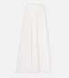 Poupette St Barth Tiered Cotton Maxi Skirt In Natural White