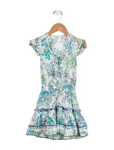 Pre-owned Poupette St Barth Babies' Toddler Girls' Sleeveless Dress In White